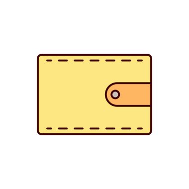 cüzdan simgesi, cüzdan simgesi vektör illüstrasyonu