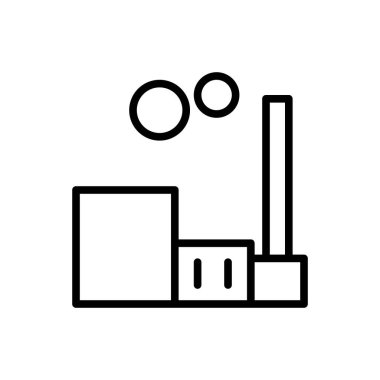 elektrik santrali ikon vektör illüstrasyonu