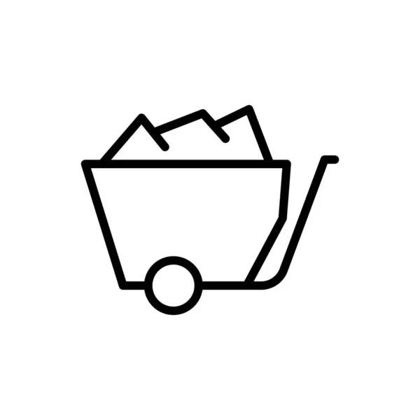 Kohlewagen Symbol Vektor Illustration — Stockvektor