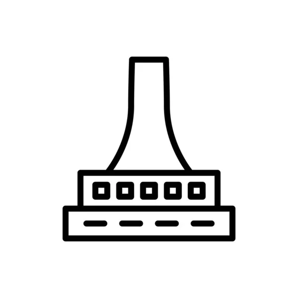 発電所のアイコンベクトル図 — ストックベクタ