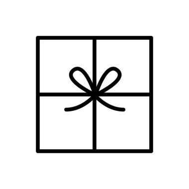 hediye simgesi, mevcut simge vektör illüstrasyonu