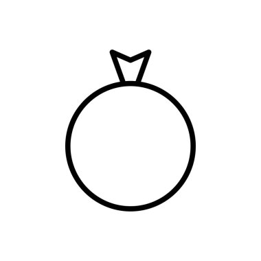 halka simgesi, evlilik ikonu vektör illüstrasyonu