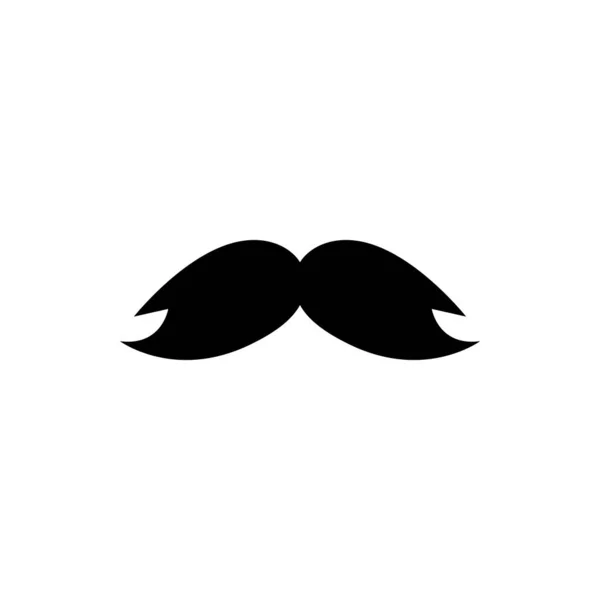 Bigote Icono Bigote Icono Vector Ilustración — Vector de stock