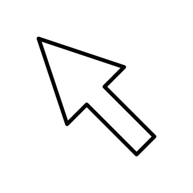 Fare simgesi, imleç simgesi vektör illüstrasyonu