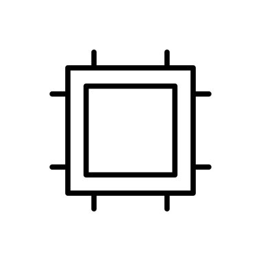 İşlemci simgesi, devre gemisi simgesi çizimi