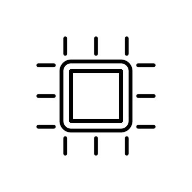 İşlemci simgesi, devre gemisi simgesi çizimi