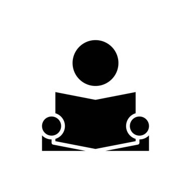 çalışma simgesi, simge vektör illüstrasyonunu öğren