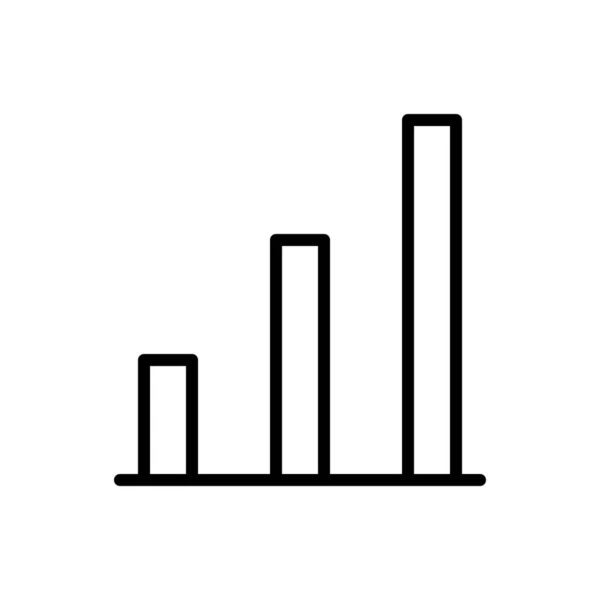 Ícone Gráfico Relatório Ilustração Vetorial —  Vetores de Stock