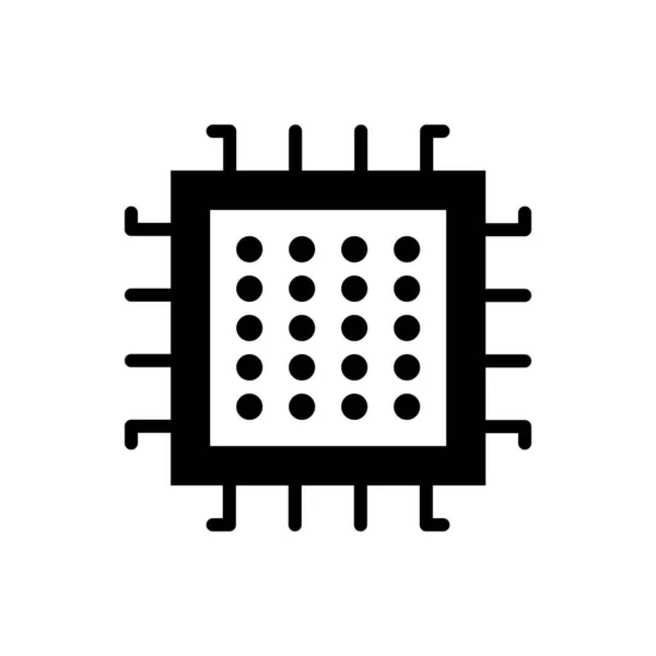 Prozessor Symbol Schaltschiffsymbol Vektor Abbildung — Stockvektor