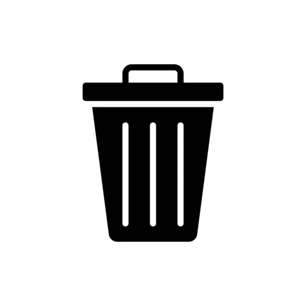 Ikona Śmieci Kosz Ikona Wektora Odpadów Ilustracja — Wektor stockowy