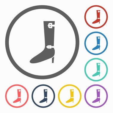 yüksek topuk çizme simgesi