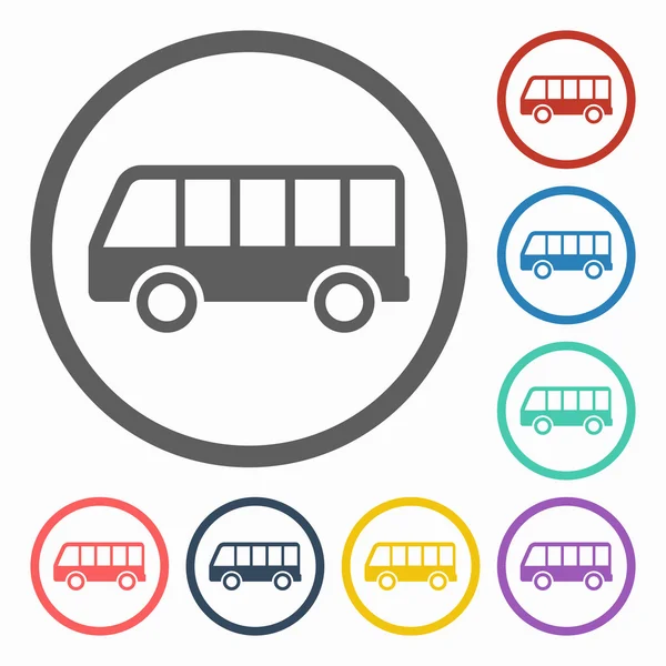 Otobüs simgesi — Stok Vektör