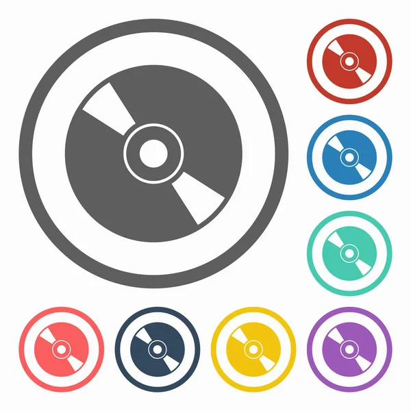 Ikona disku CD — Stockový vektor