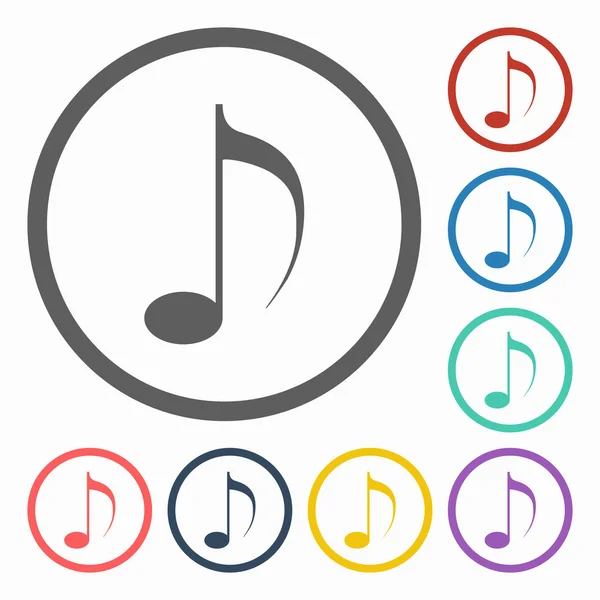 Music note icon — Stock Vector