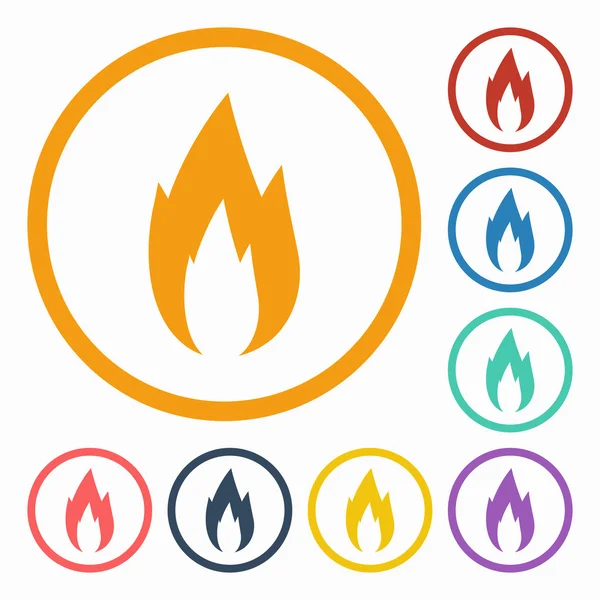 Fire icon — Stock Vector