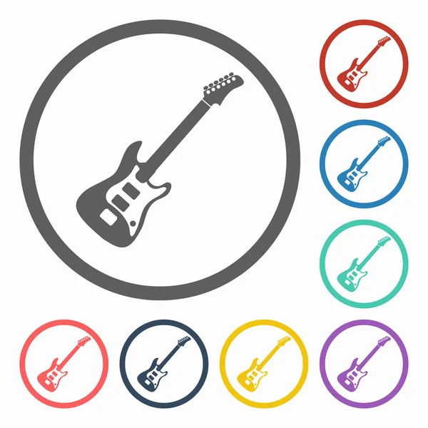 Icône guitare — Image vectorielle