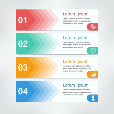 Banner design template infographics