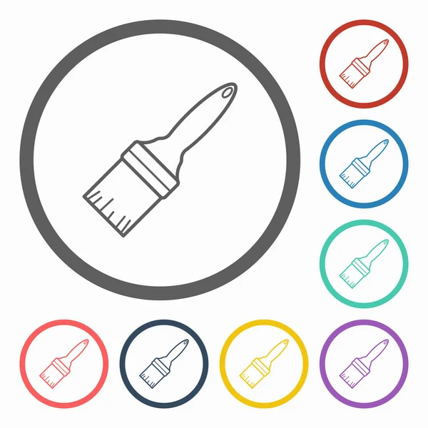 Paintbrush icon — Stock Vector