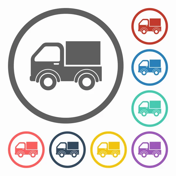 Pick-up truck pictogram — Stockvector