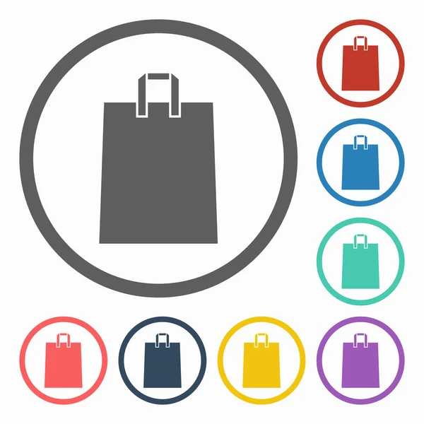 Icono de bolsa de compras — Vector de stock