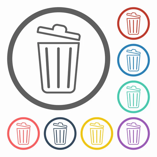 Icono de basura — Vector de stock