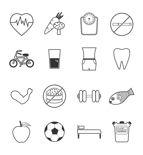 Health icons — Stock Vector
