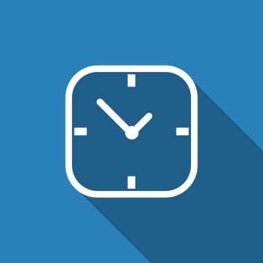 Saat simgesi ile uzun gölge