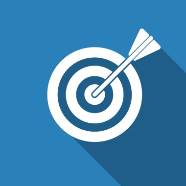 Hedef simgesini uzun gölge ile