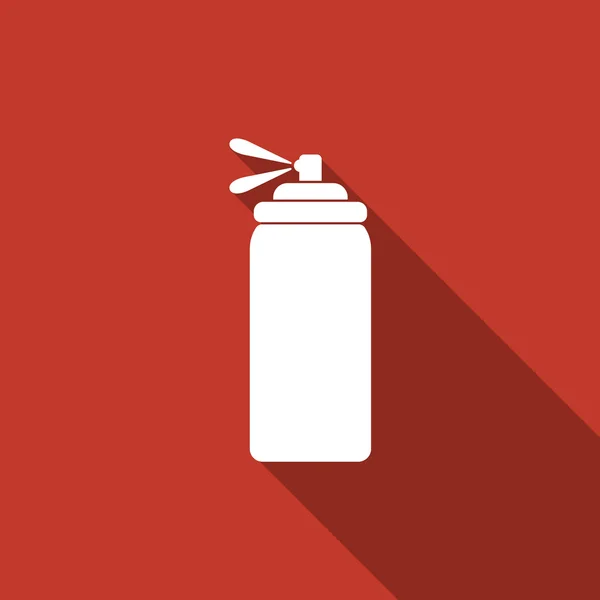 Spray ikonen med långa skugga — Stock vektor