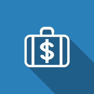 Doları para birimi simgesi simgesi ile çanta