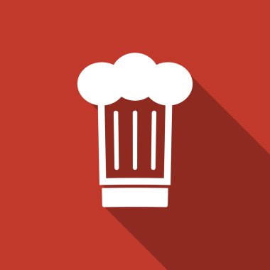 Uzun gölge ile aşçı şapkası simgesi