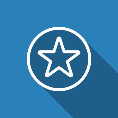 Yıldız simgesi ile uzun gölge