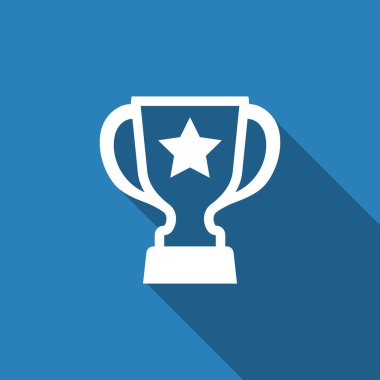 Uzun gölge ile kupa simgesi