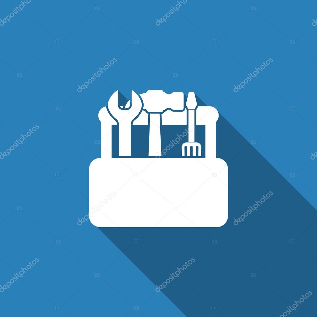 Toolbox icon with long shadow