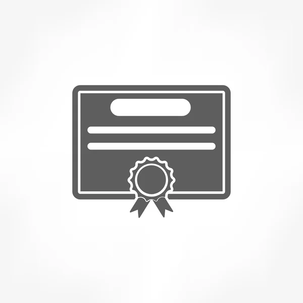 Certificaatpictogram — Stockvector