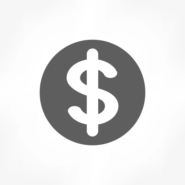 Icône signe dollar — Image vectorielle