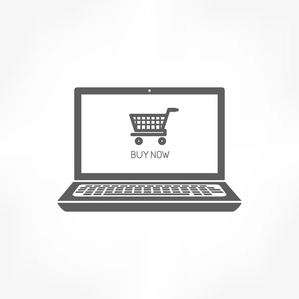 E-Shopping-Ikone — Stockvektor