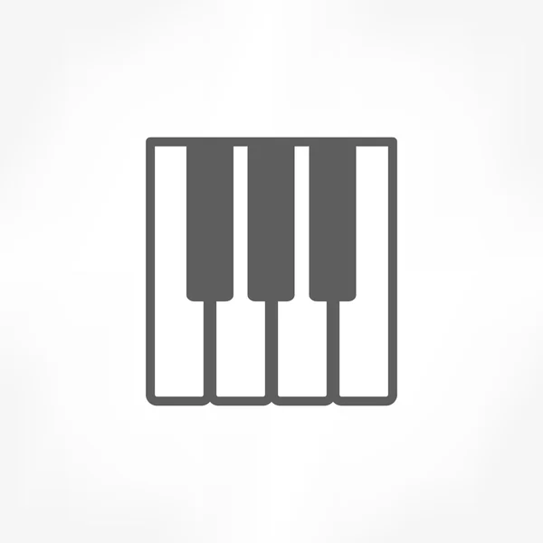 Keyboard-Musik-Ikone — Stockvektor