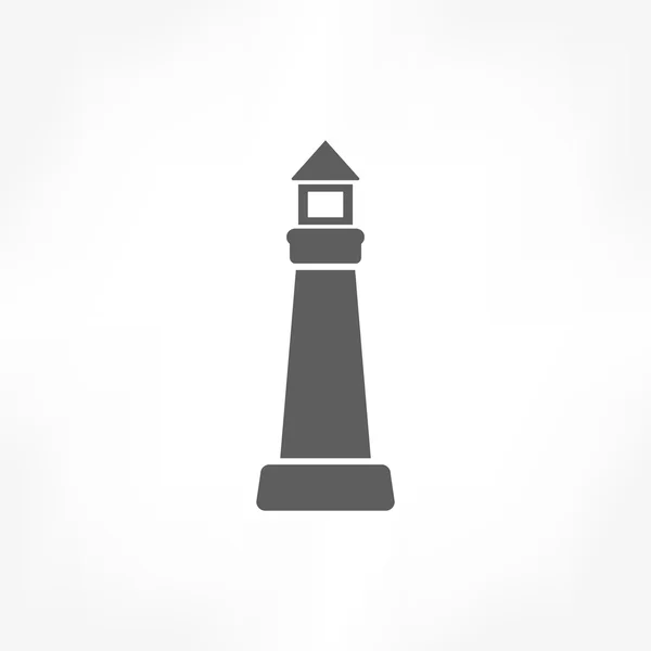 Deniz feneri simgesi — Stok Vektör
