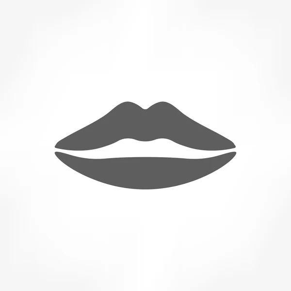 Lippen pictogram — Stockvector