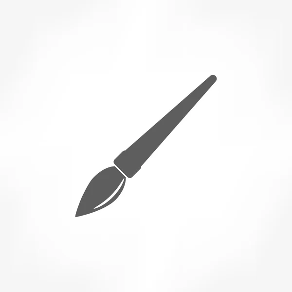 Penseel pictogram — Stockvector