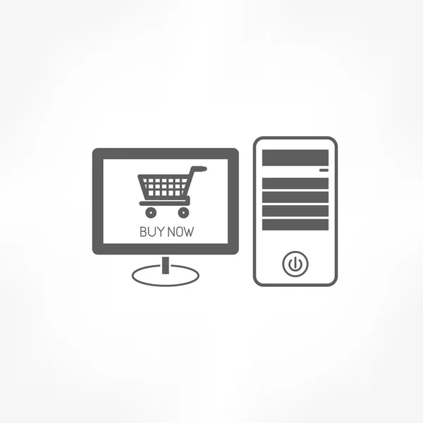 E-shopping εικονίδιο — Διανυσματικό Αρχείο