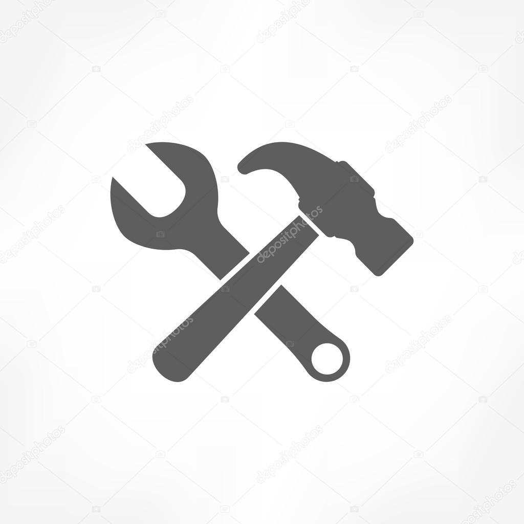 Hammer wrench icon