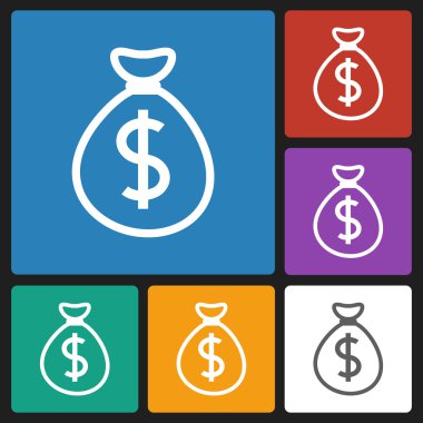 Para çantası dolar simgesi