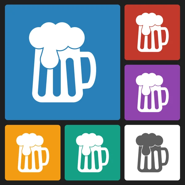 Bier pictogram — Stockvector