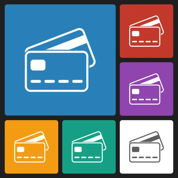 Icono de tarjeta de crédito — Archivo Imágenes Vectoriales