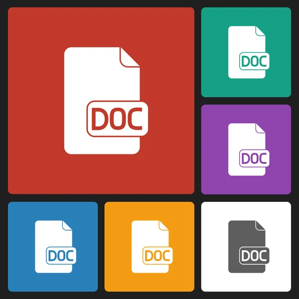 Archivo DOC icono — Archivo Imágenes Vectoriales