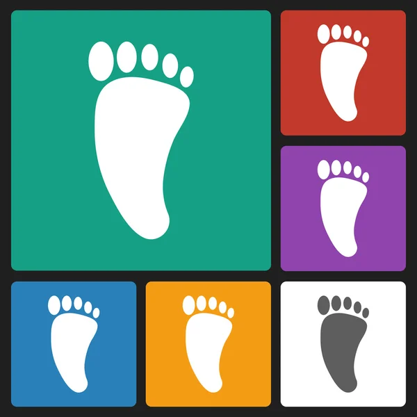 Footprint icon — Stock Vector