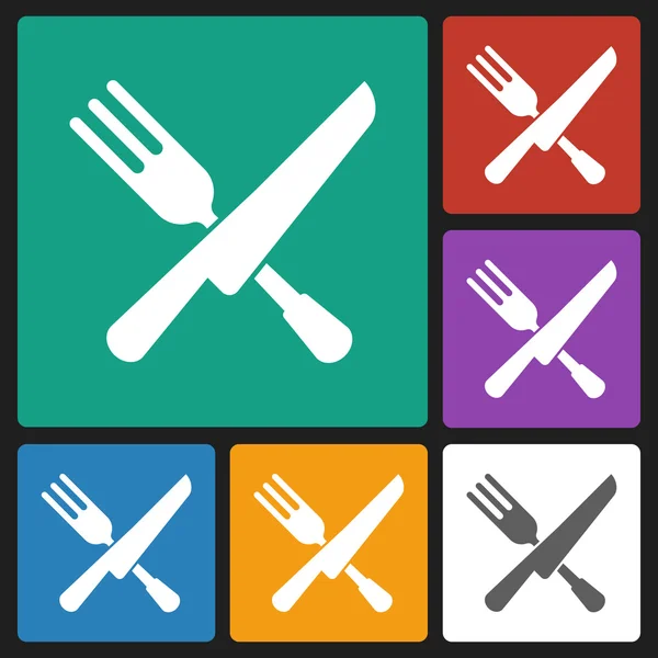 Fork knife icon — Stock Vector