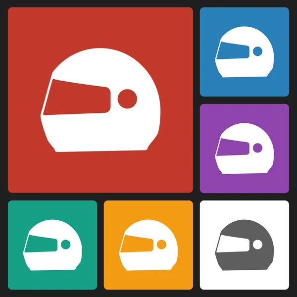 Motorcycle helmets icon — Stock Vector